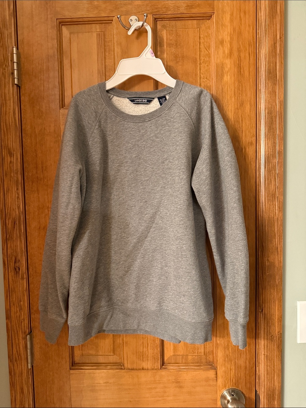 Lands' End kids Heather Gray Crewneck Sweatshirt